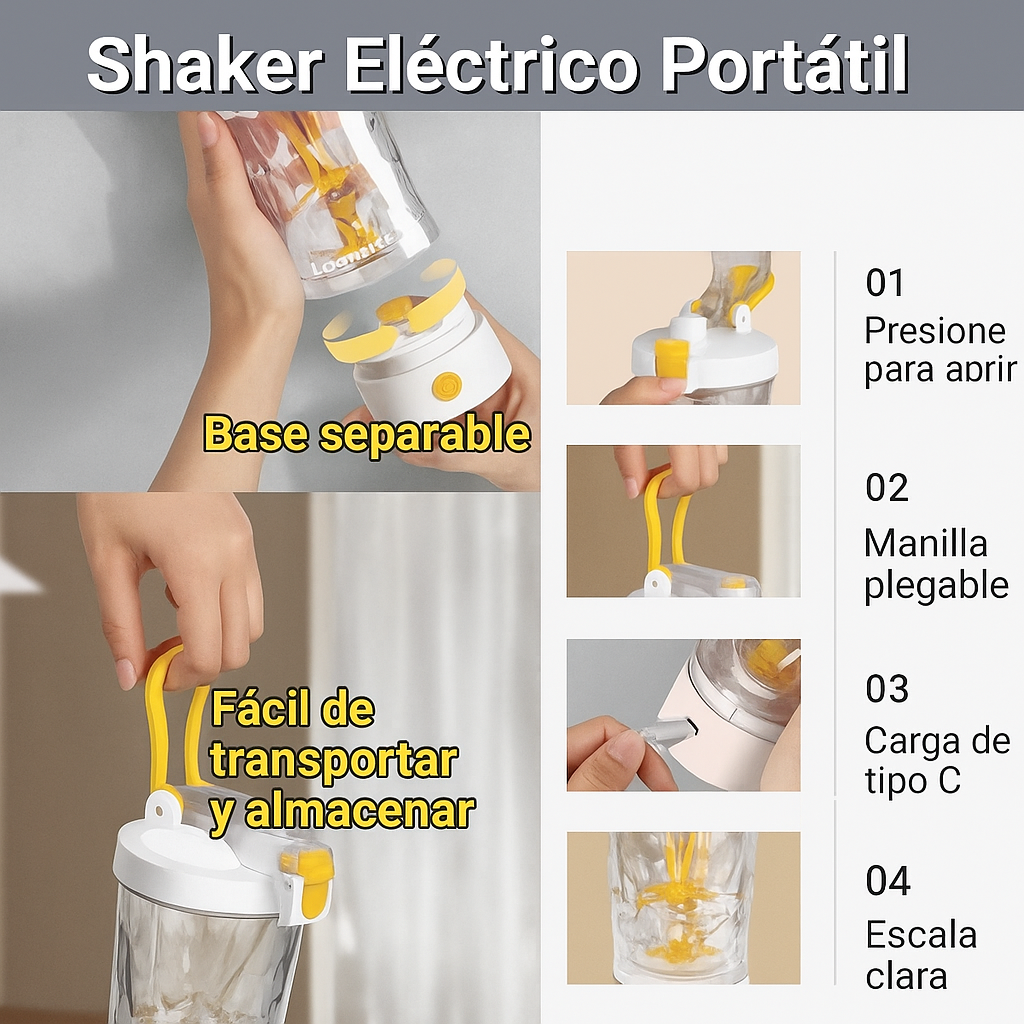 Shaker Automático Recargable