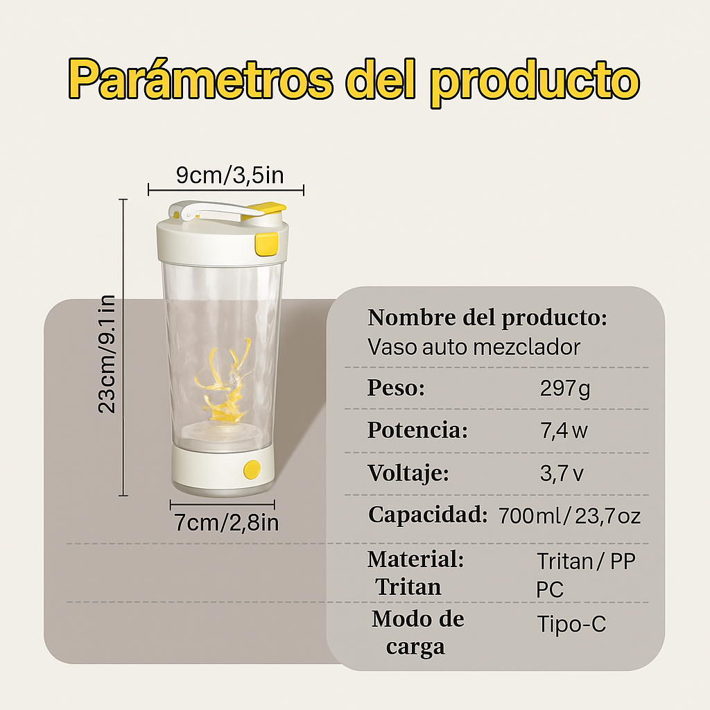 Shaker Automático Recargable